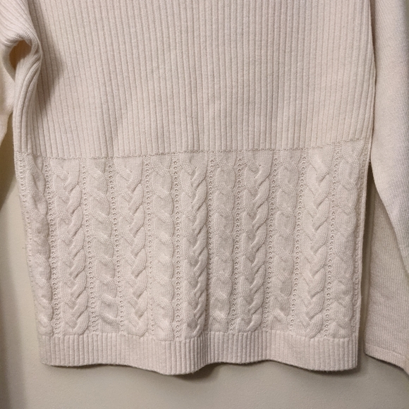 Banana Republic Cable Knit Mock Neck Sweater - Picture 2 of 6